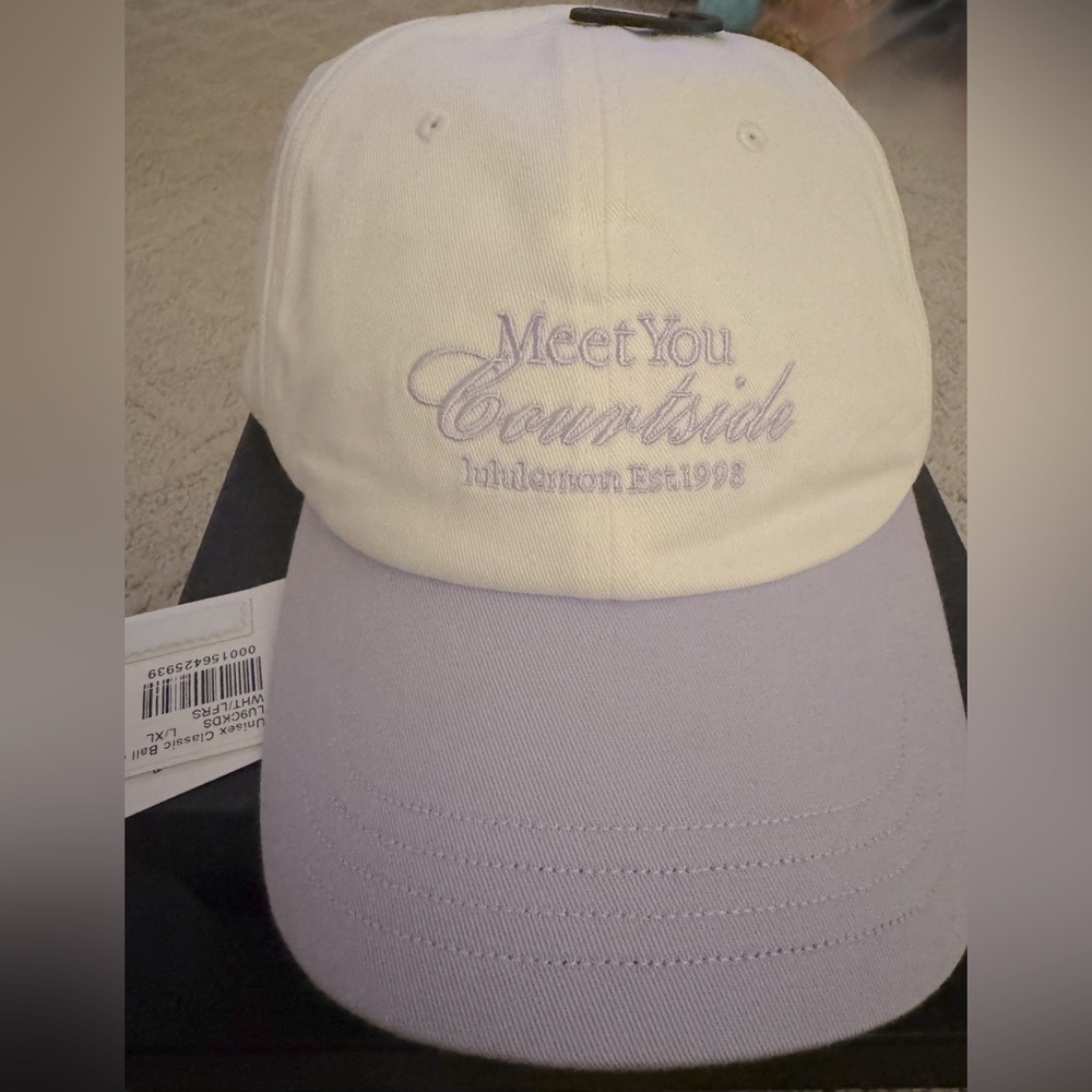 lululemon Unisex Classic Ball Cap-  L/XL  Lunar Frost/White